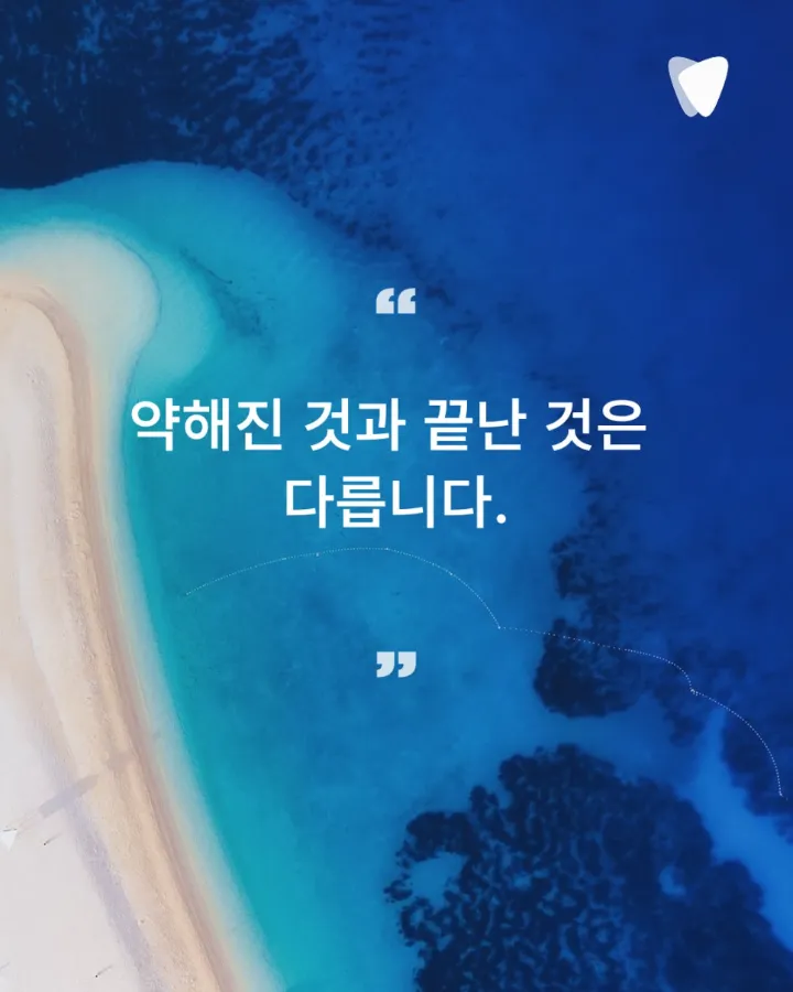 이미지 카드 · 신경치료 후 자연치아를 쉽게 빼지 않는 이유